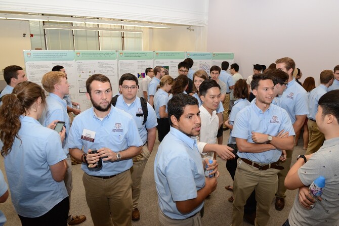 Texas A&M students interacting with our students and colleagues