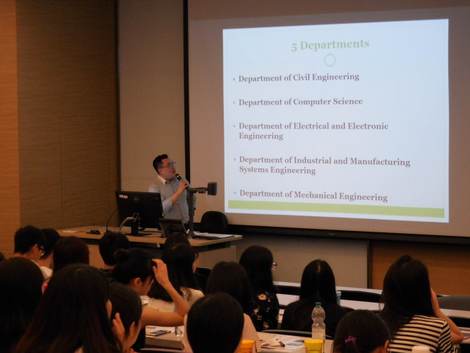 Introduction of Faculty of Engineering by Mr. Daniel Au from the Faculty of Engineering
