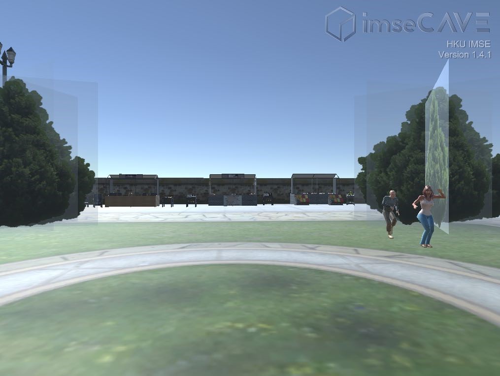 「VR市場」內的休憩空間，可加插傳統文化表演到場景內