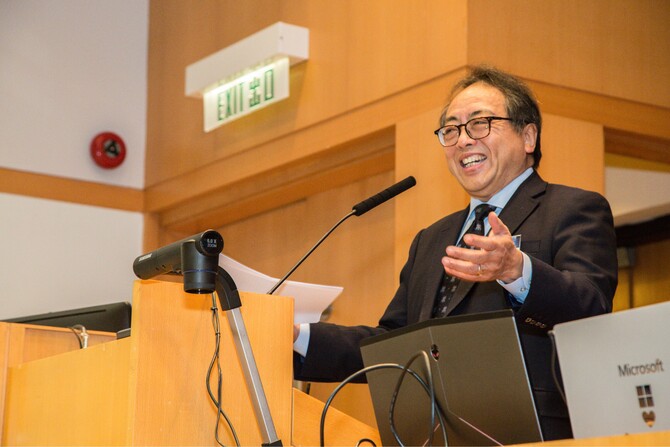 研討會開幕禮上，港科院院長及創院院士徐立之教授致開幕詞。