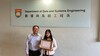 From left to right: Dr. H.H. Cheung and Miss Audrey Febrina 
